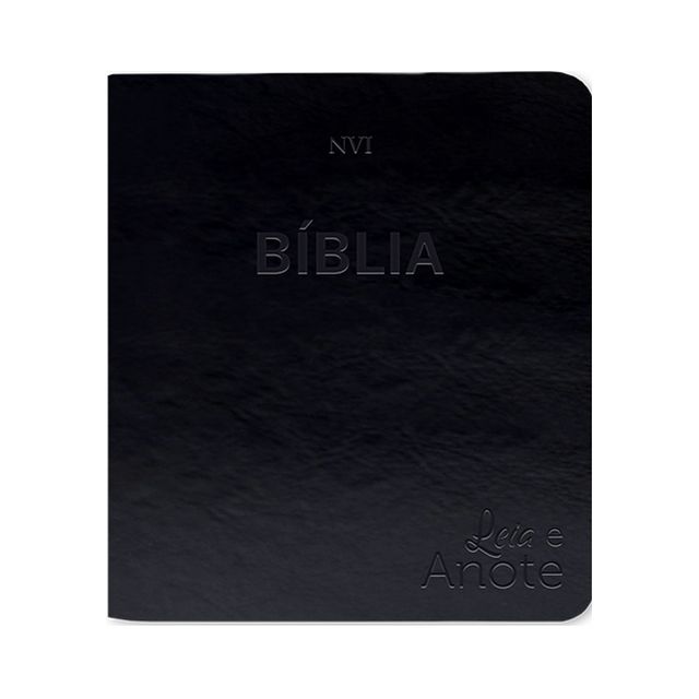 Bíblia NVI – Leia e Anote – Luxo Preta